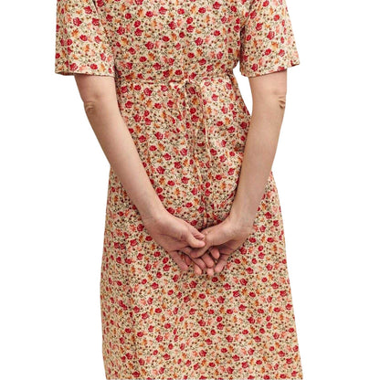 Cream - Lifestyle - Nobody´s Child Womens-Ladies Dalia Wildflower Flute Midi Dress