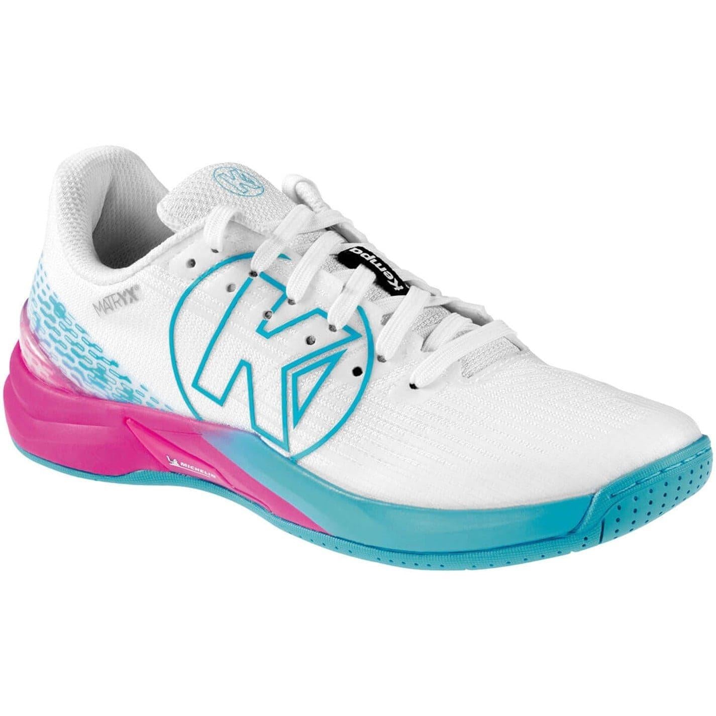 White-Aqua - Front - Kempa Womens-Ladies Attack Pro 2.0 Trainers