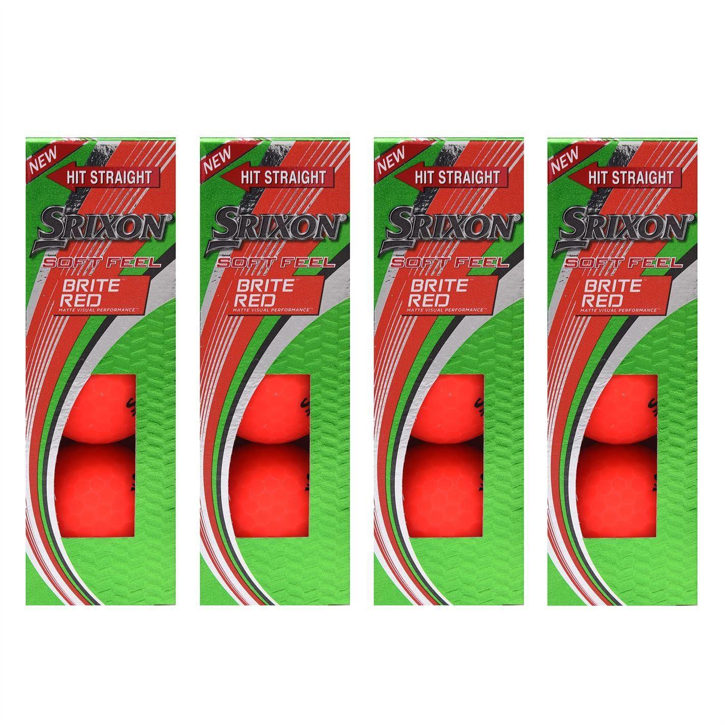 Red - Back - Srixon Golf Balls (Pack of 12)