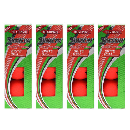 Red - Back - Srixon Golf Balls (Pack of 12)