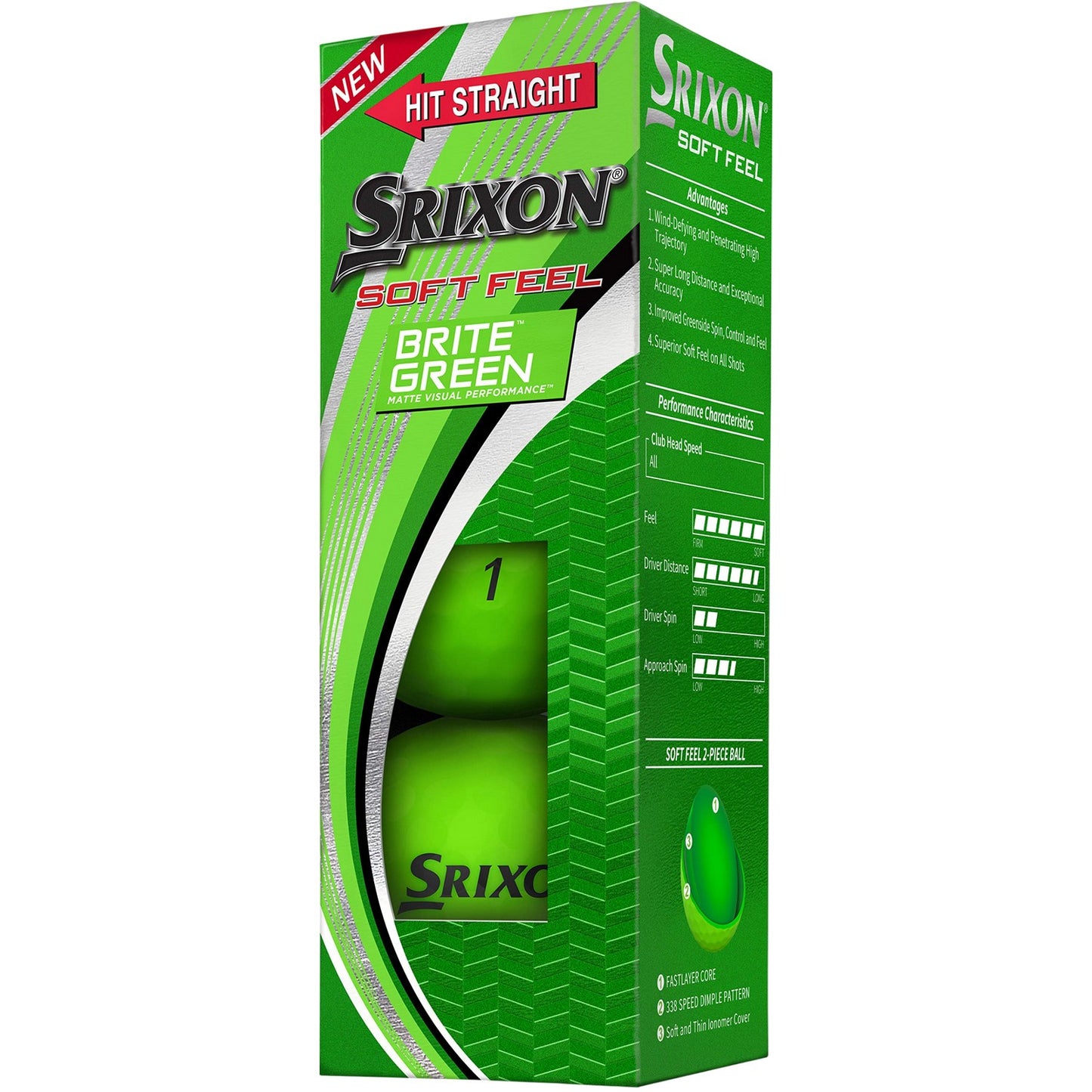 Green - Side - Srixon Golf Balls (Pack of 12)