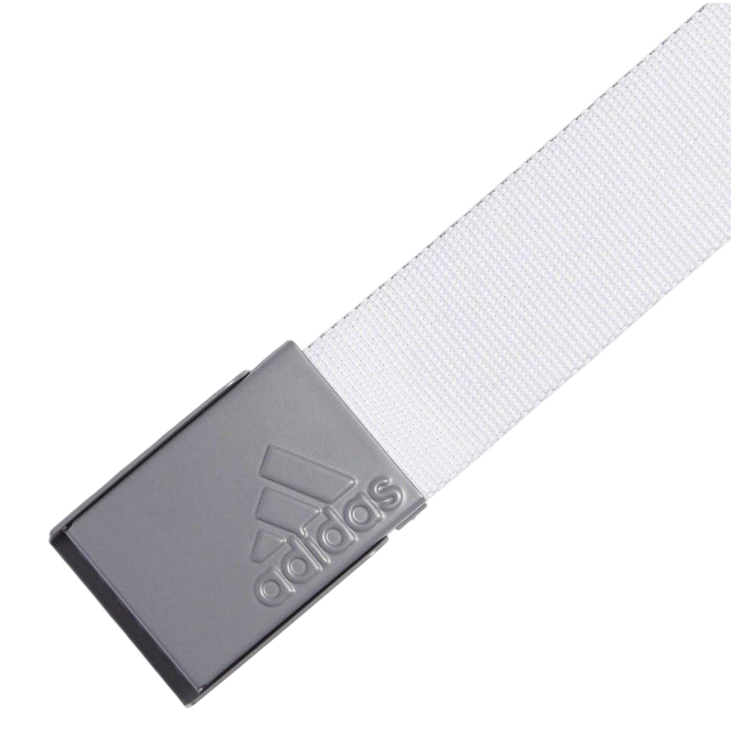 White - Back - Adidas Mens Golf Webbed Belt