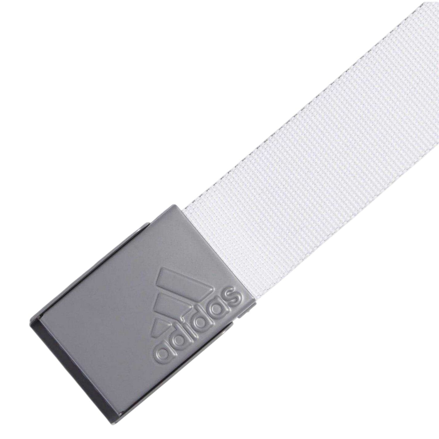 White - Back - Adidas Mens Golf Webbed Belt