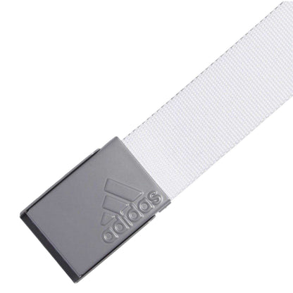 White - Back - Adidas Mens Golf Webbed Belt