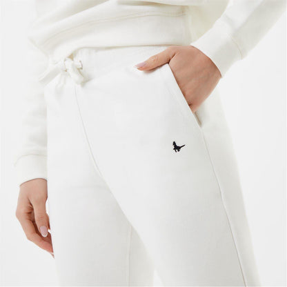 Vintage White - Side - Jack Wills Womens-Ladies Astbury Pheasant Slim Joggers