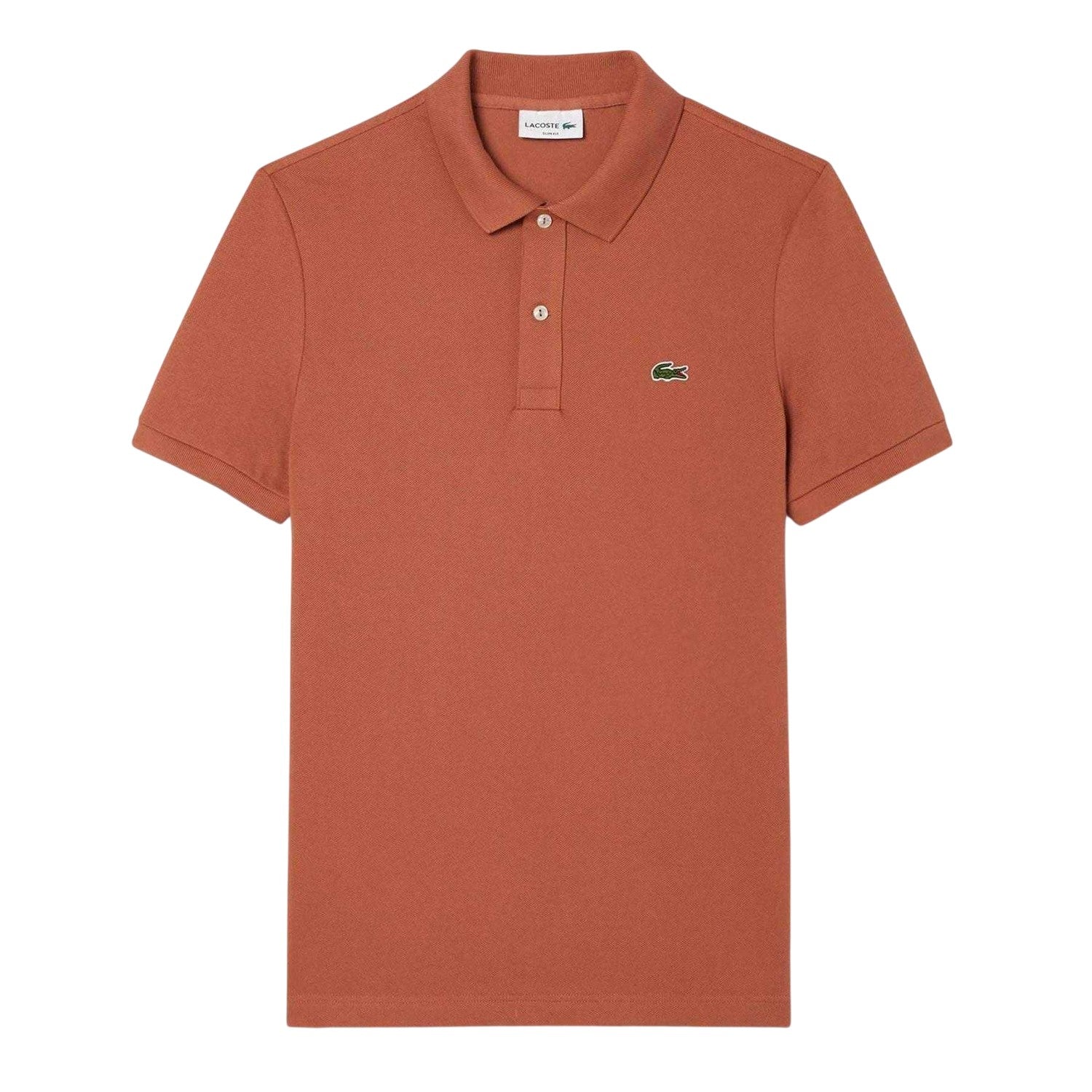 Red - Front - Lacoste Mens L.12.12 Pique Slim Polo Shirt