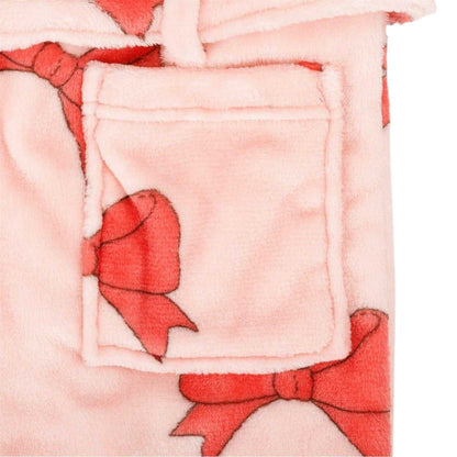 Pink - Lifestyle - Star Girls Bow Fleece Robe