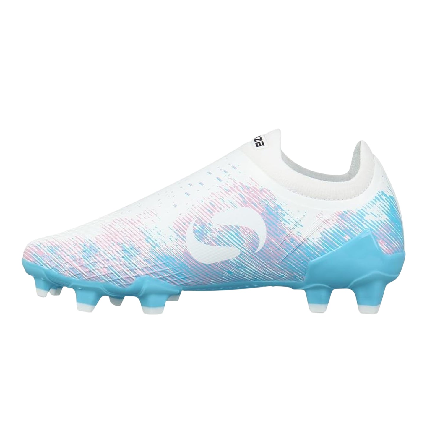 White-Pink-Blue - Back - Sondico Mens Blaze Football Boots