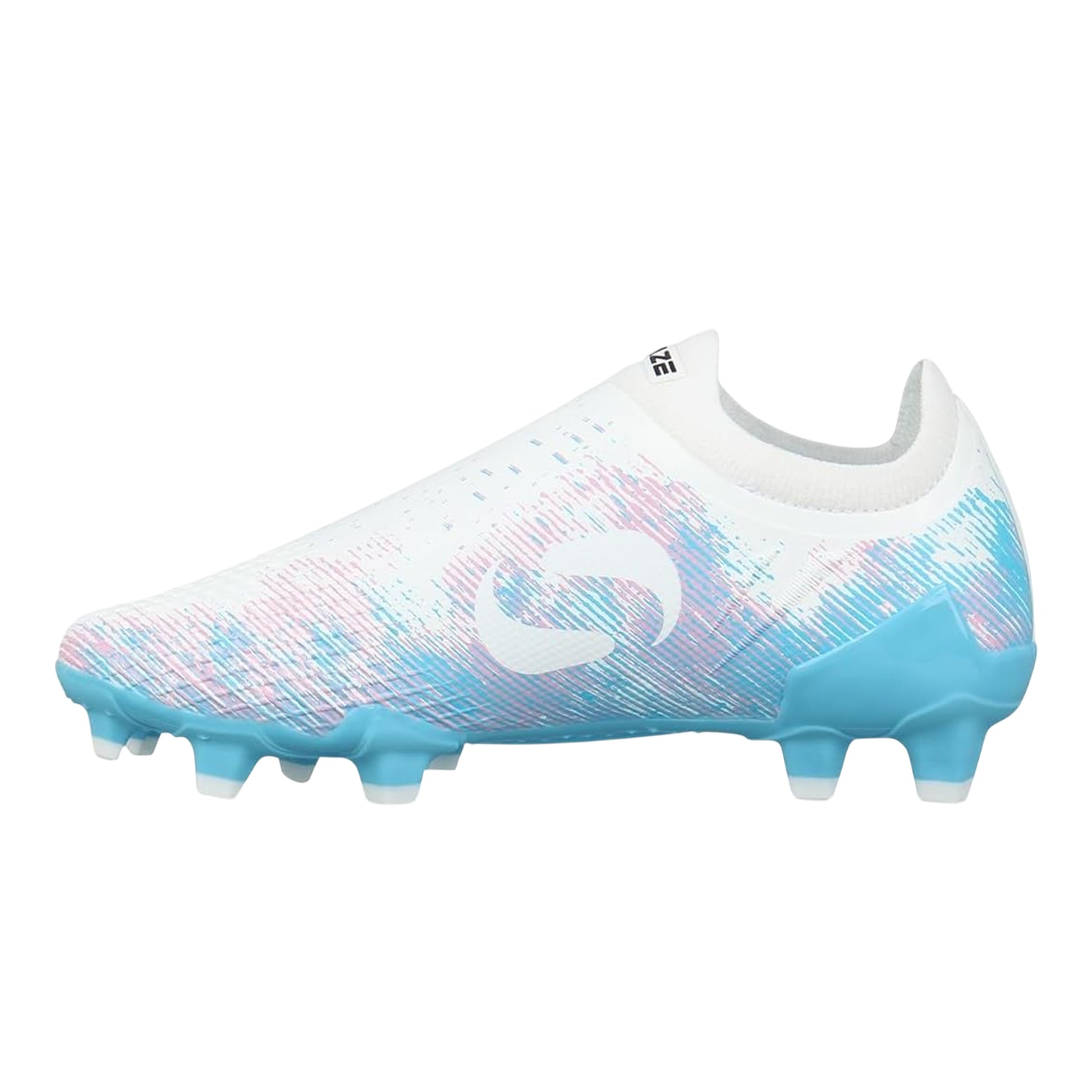 White-Pink-Blue - Back - Sondico Mens Blaze Football Boots
