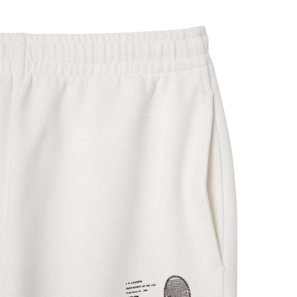 Cream - Side - Lacoste Mens Rene Did It First Sweatpants