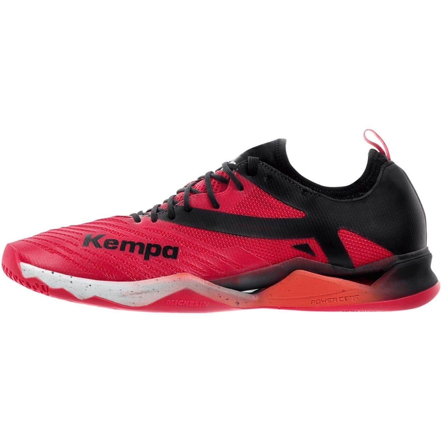 Red-Black - Back - Kempa Mens Wing Lite 2.0 Indoor Court Trainers