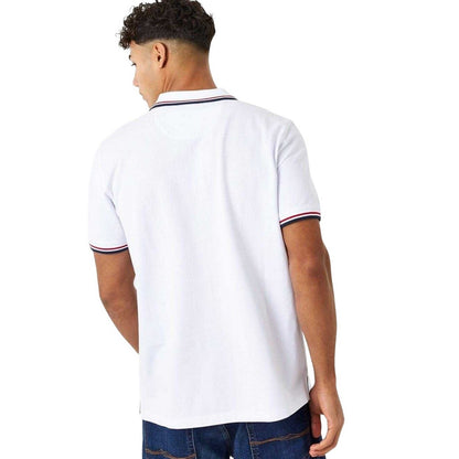 White - Back - Jack Wills Mens Edgeware Tipped Polo Shirt