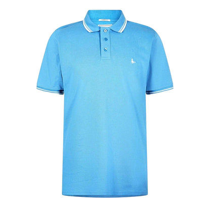 Harbour Blue - Front - Jack Wills Mens Edgeware Tipped Polo Shirt