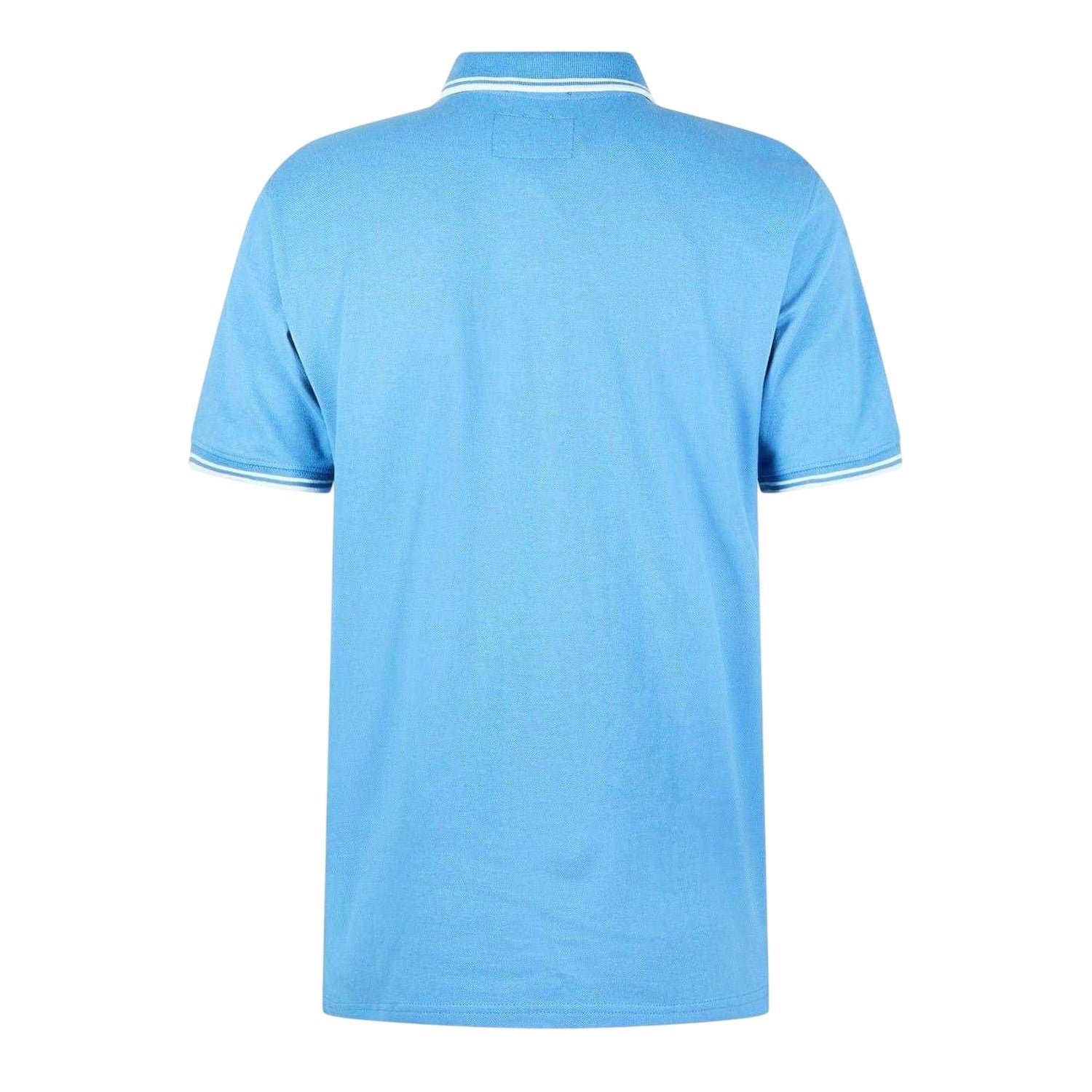 Harbour Blue - Back - Jack Wills Mens Edgeware Tipped Polo Shirt