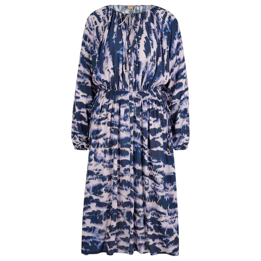 Beige-Black-Purple - Front - Boss Womens-Ladies Elasticated Midi Dress