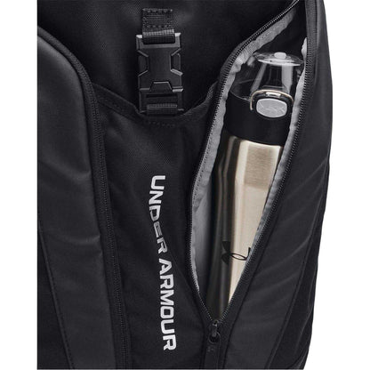 Black-Silver - Side - Under Armour Hustle 6.0 29L Backpack