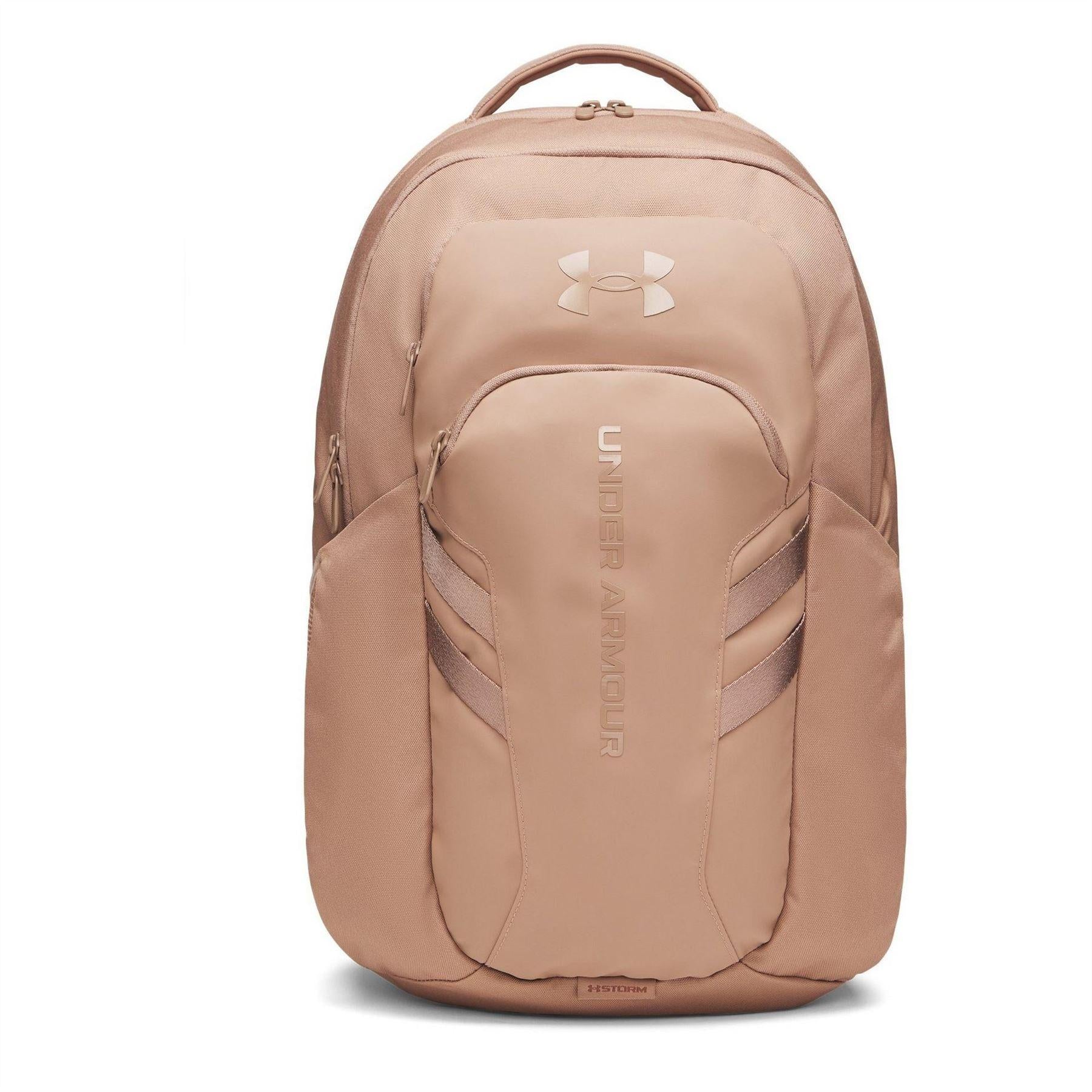 Almond - Front - Under Armour Hustle 6.0 29L Backpack