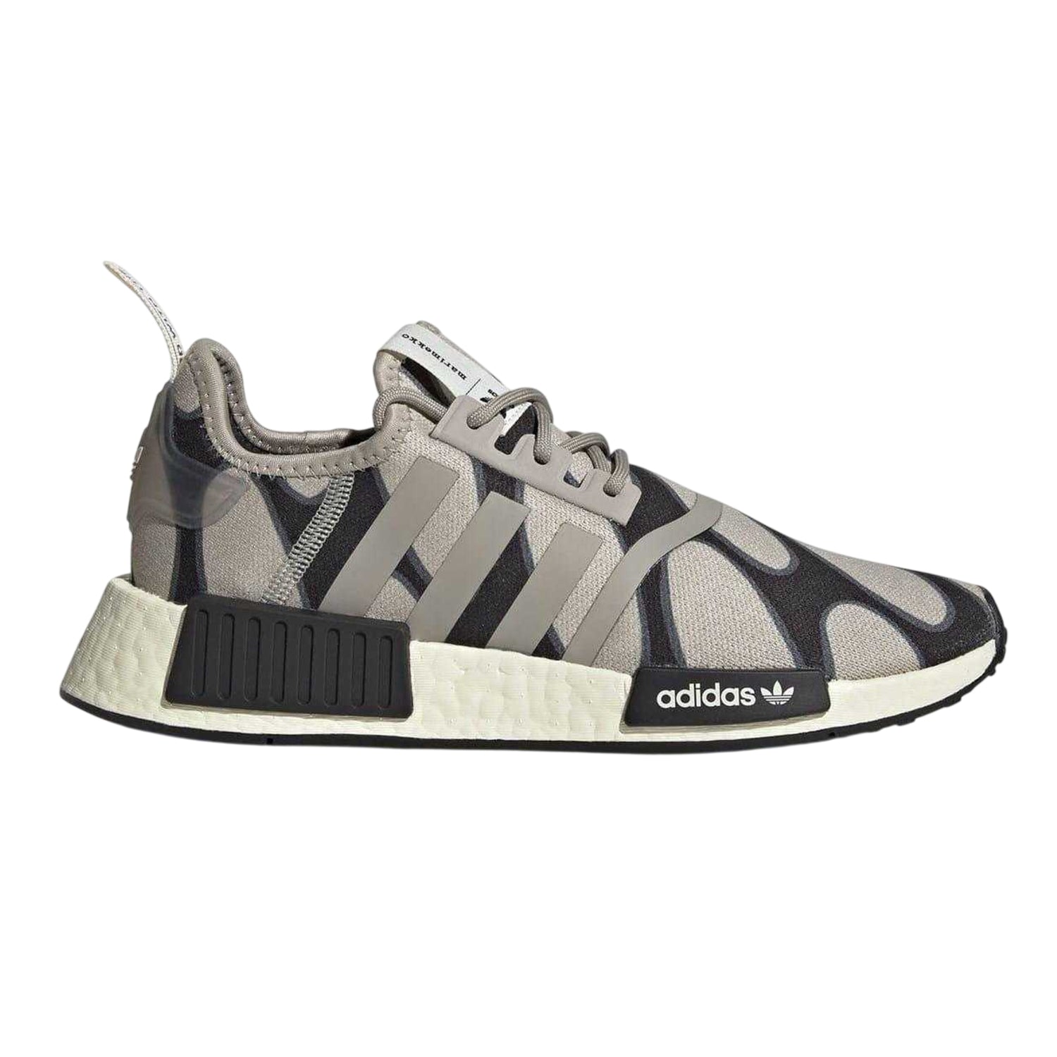 Black - Front - Adidas Womens-Ladies NMD R1 Geometric Pattern Trainers