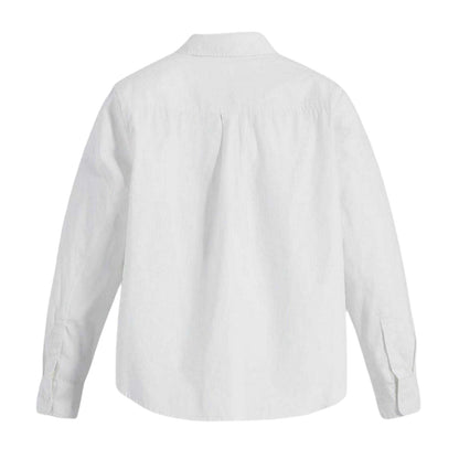 Bright White - Back - Levis Womens-Ladies Collared Regular Long-Sleeved Shirt