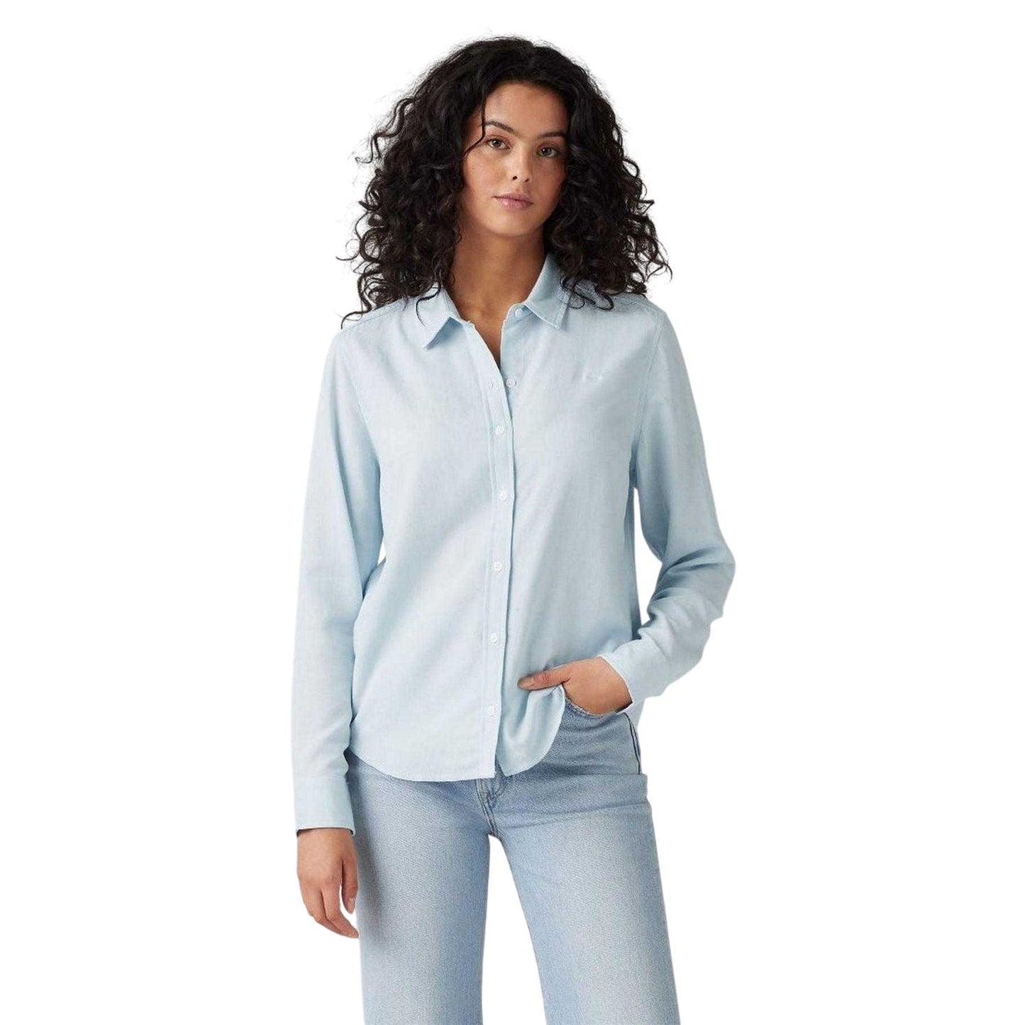 Skyway - Side - Levis Womens-Ladies Collared Regular Long-Sleeved Shirt
