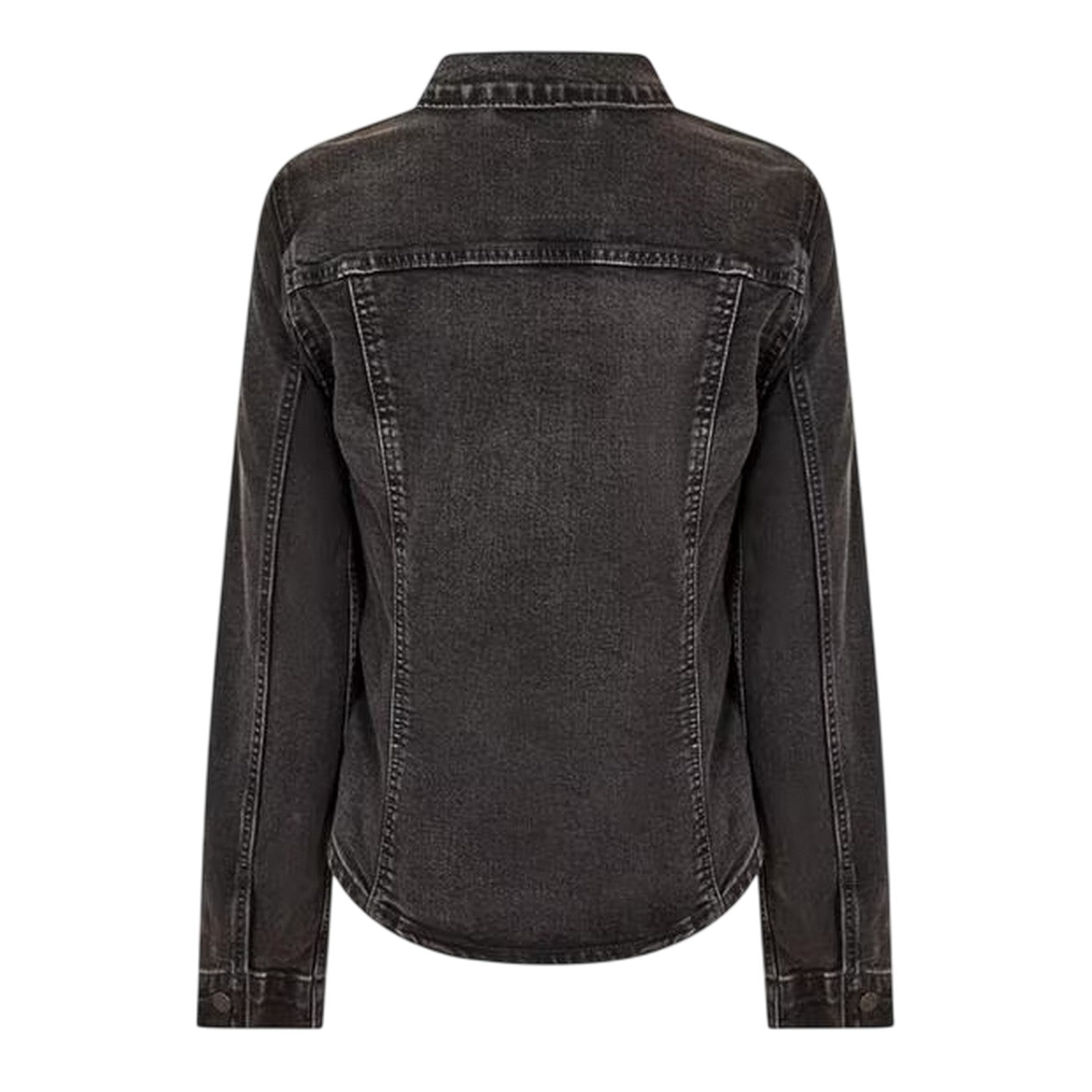 Black - Back - Levis Womens-Ladies Slim Tailored Trucker Jacket