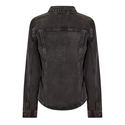 Black - Back - Levis Womens-Ladies Slim Tailored Trucker Jacket