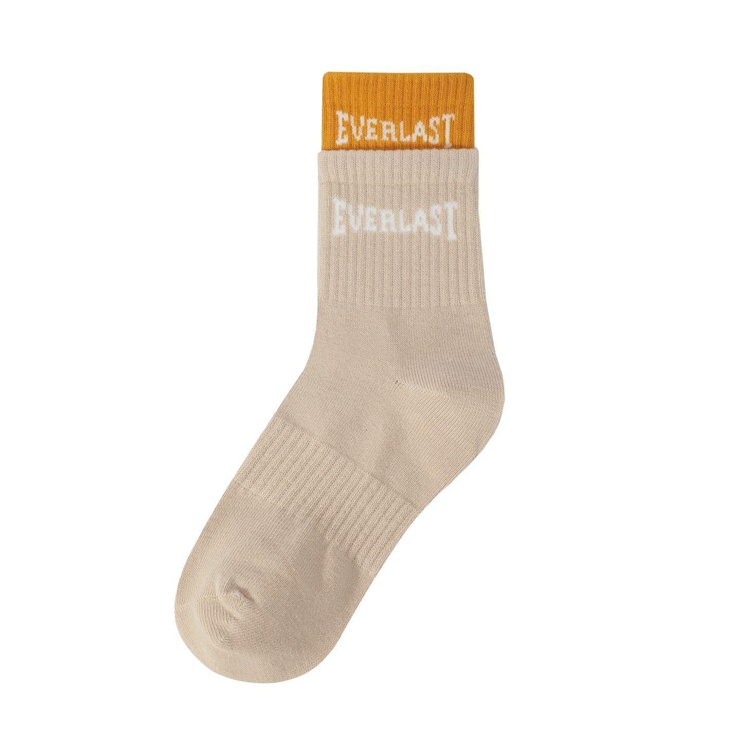 Pastel Multicolour - Side - Everlast Childrens-Kids Ribbed Crew Socks (Pack of 2)