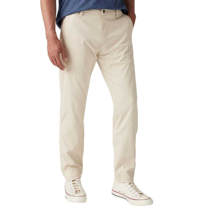 Cream - Side - Levis Mens Tech+ Plain Tapered Chinos