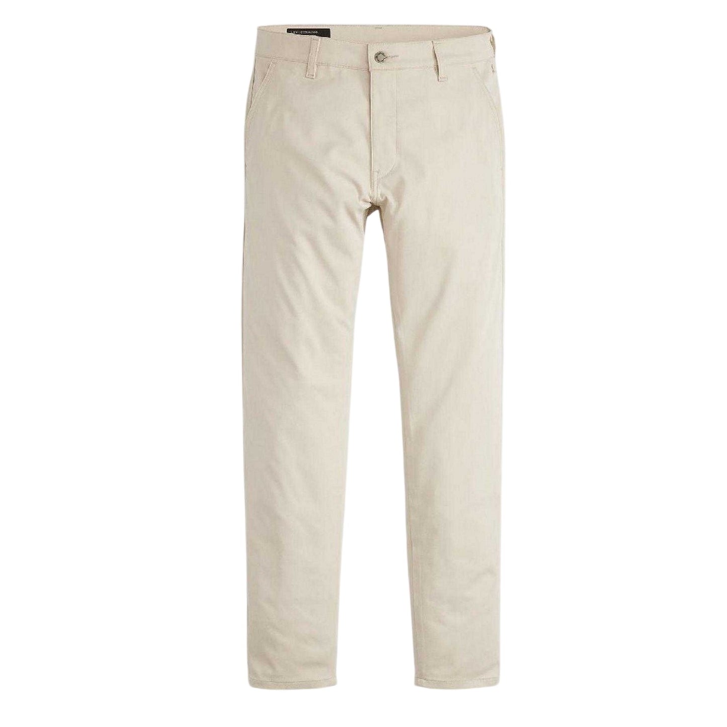 Cream - Front - Levis Mens Tech+ Plain Tapered Chinos