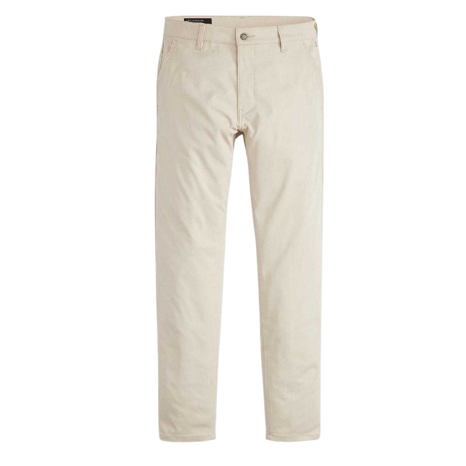 Cream - Front - Levis Mens Tech+ Plain Tapered Chinos