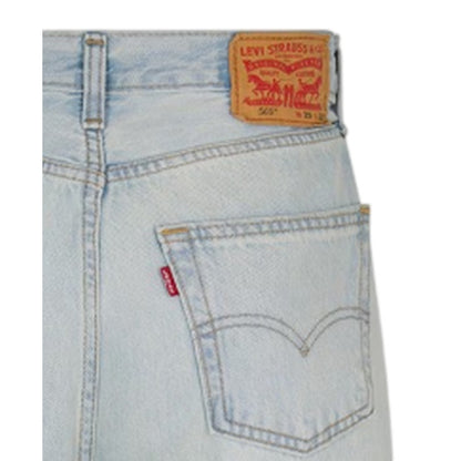 Light Blue - Side - Levis Mens 565 Straight Leg Loose Jeans