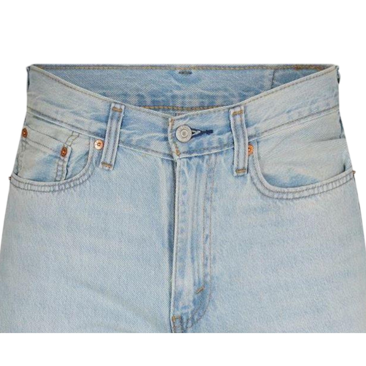 Light Blue - Lifestyle - Levis Mens 565 Straight Leg Loose Jeans