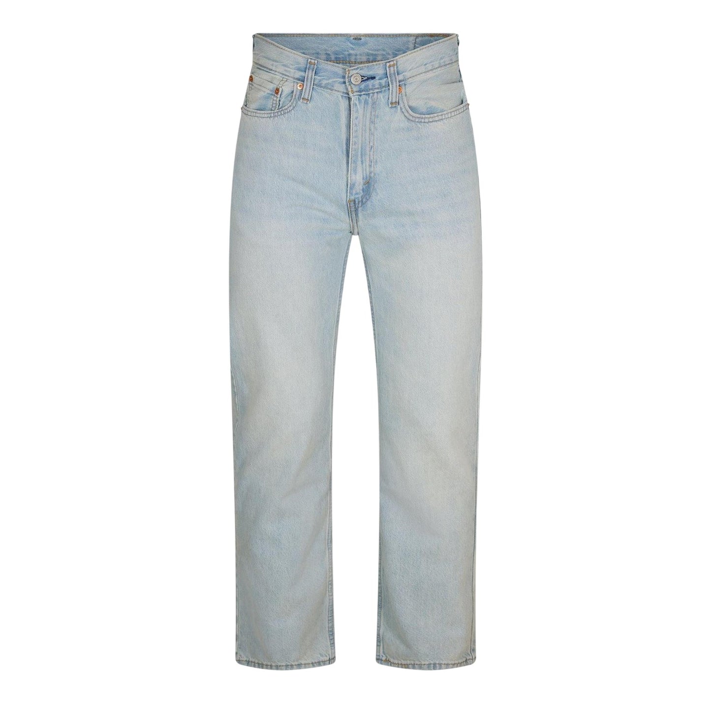 Light Blue - Front - Levis Mens 565 Straight Leg Loose Jeans