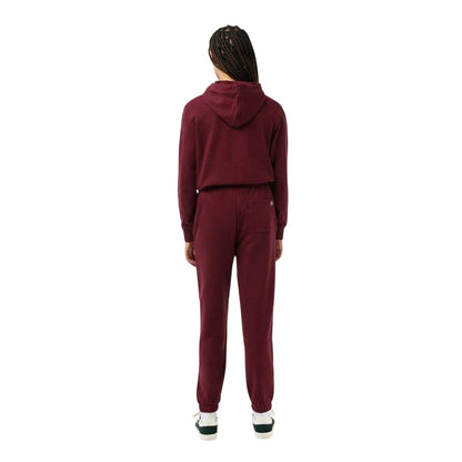 Zinfandel - Back - Lacoste Womens-Ladies Loungewear Fleece Relaxed Fit Joggers