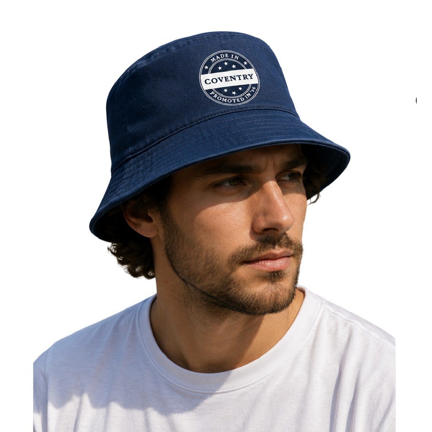 Navy Blue - Side - Sport Direct Coventry City FC Bucket Hat
