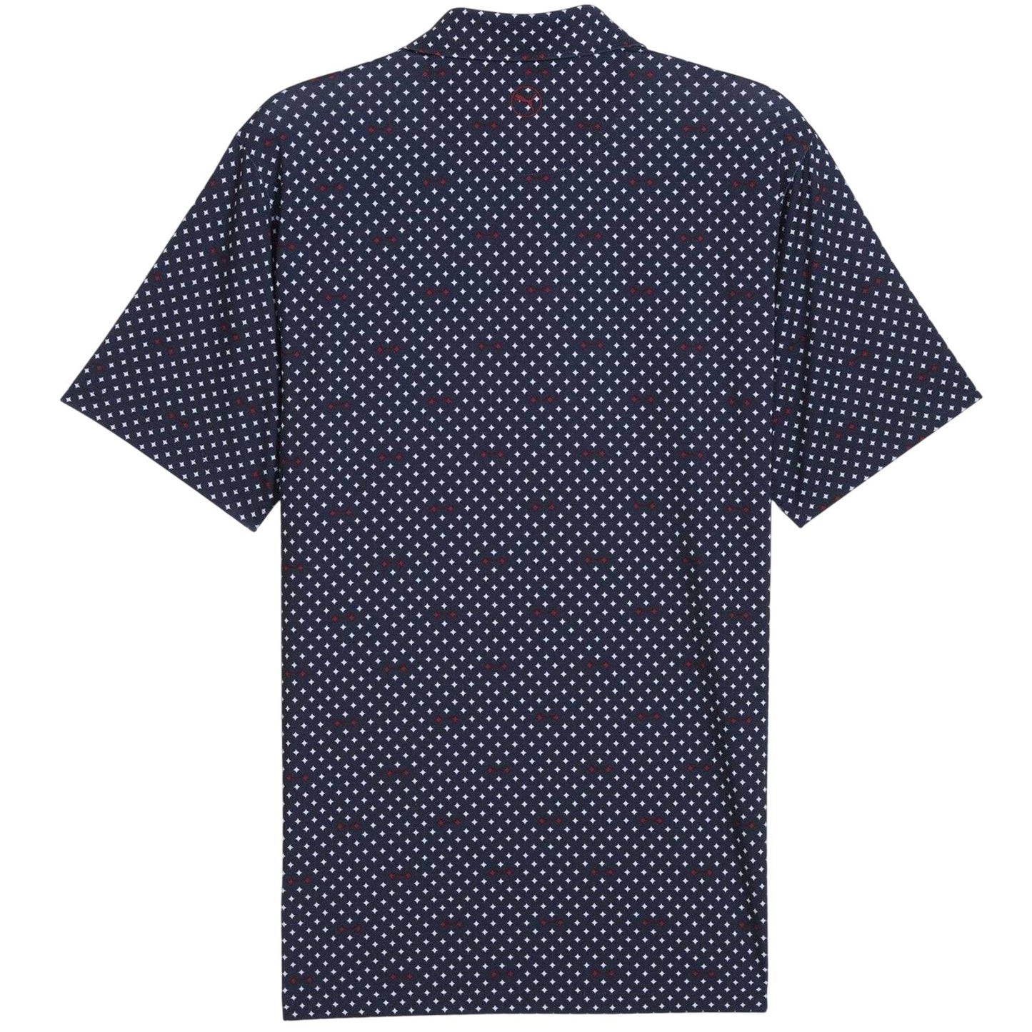 Dark Navy-White - Back - Puma Mens Burgh Performance Polo Shirt