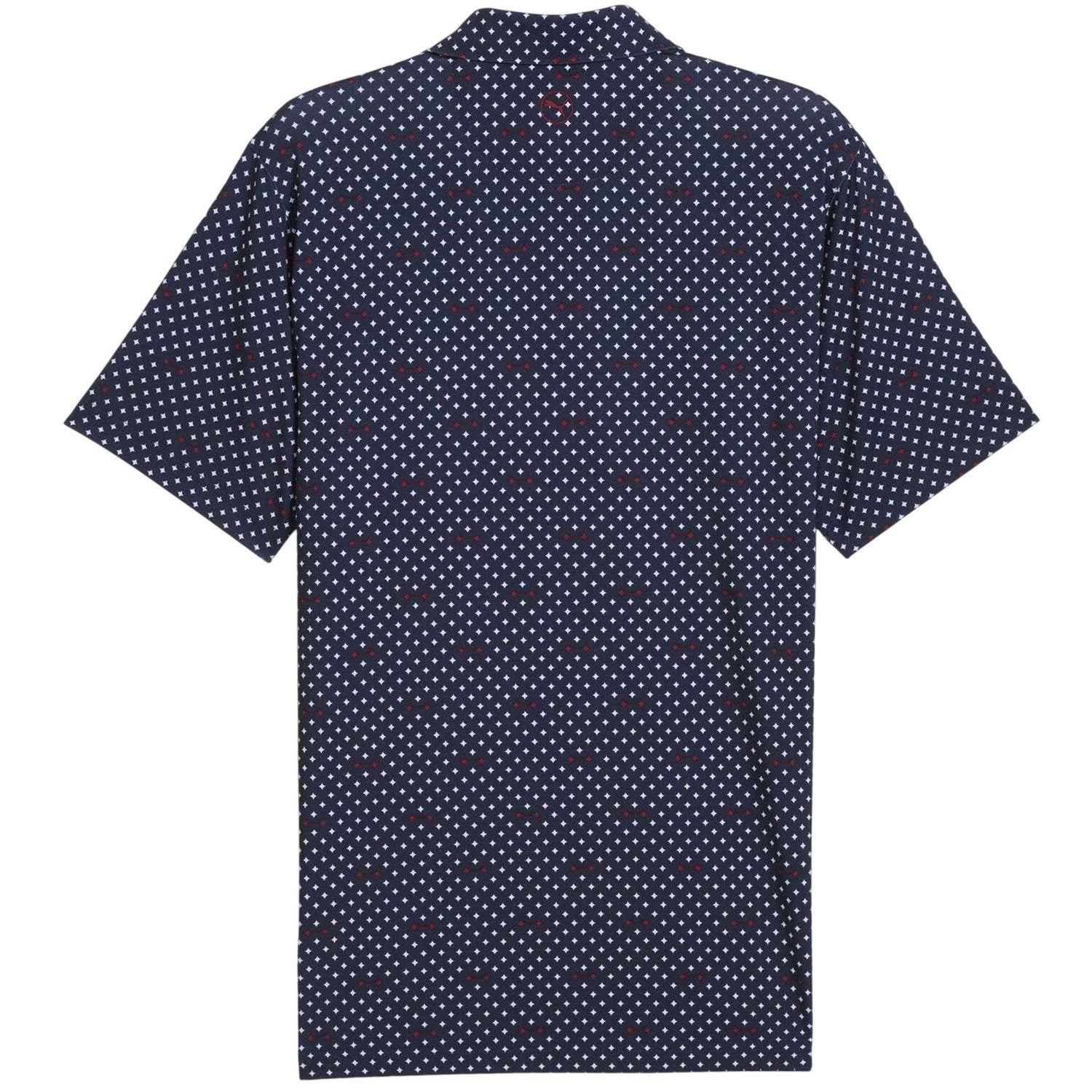 Dark Navy-White - Back - Puma Mens Burgh Performance Polo Shirt