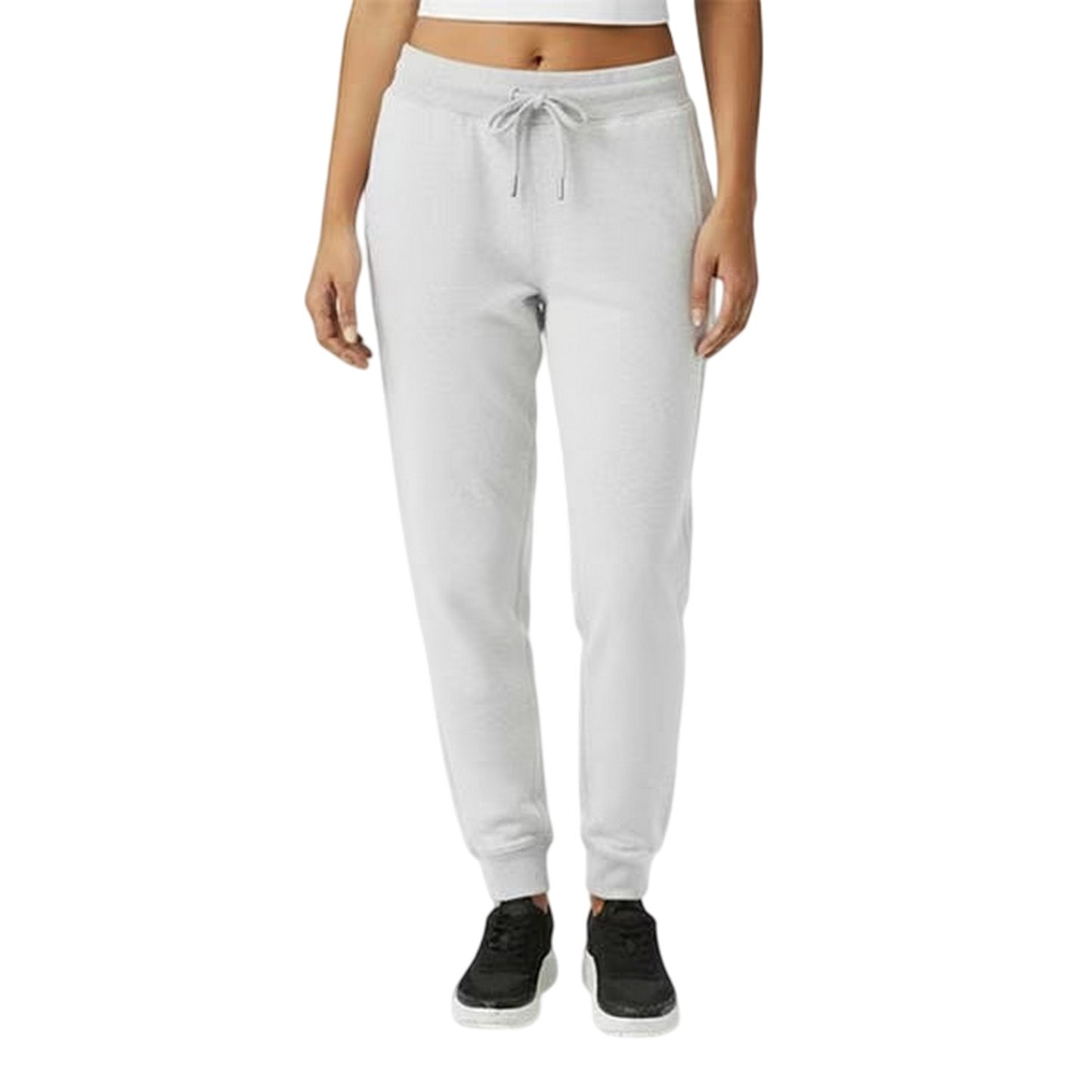 Light Heather Marl - Front - Jack Wills Womens-Ladies Hunston Polycotton Joggers