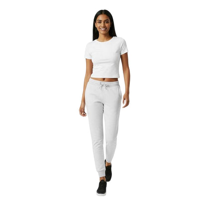 Light Heather Marl - Side - Jack Wills Womens-Ladies Hunston Polycotton Joggers