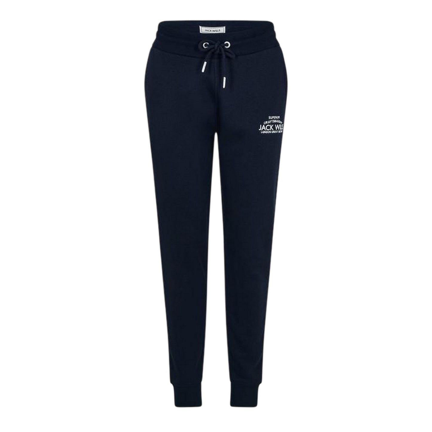 Navy - Front - Jack Wills Womens-Ladies Hunston Polycotton Joggers