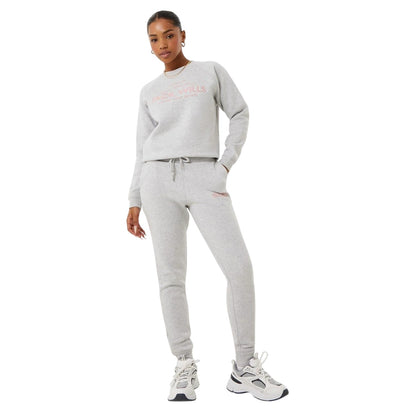 Grey Marl - Lifestyle - Jack Wills Womens-Ladies Hunston Polycotton Joggers