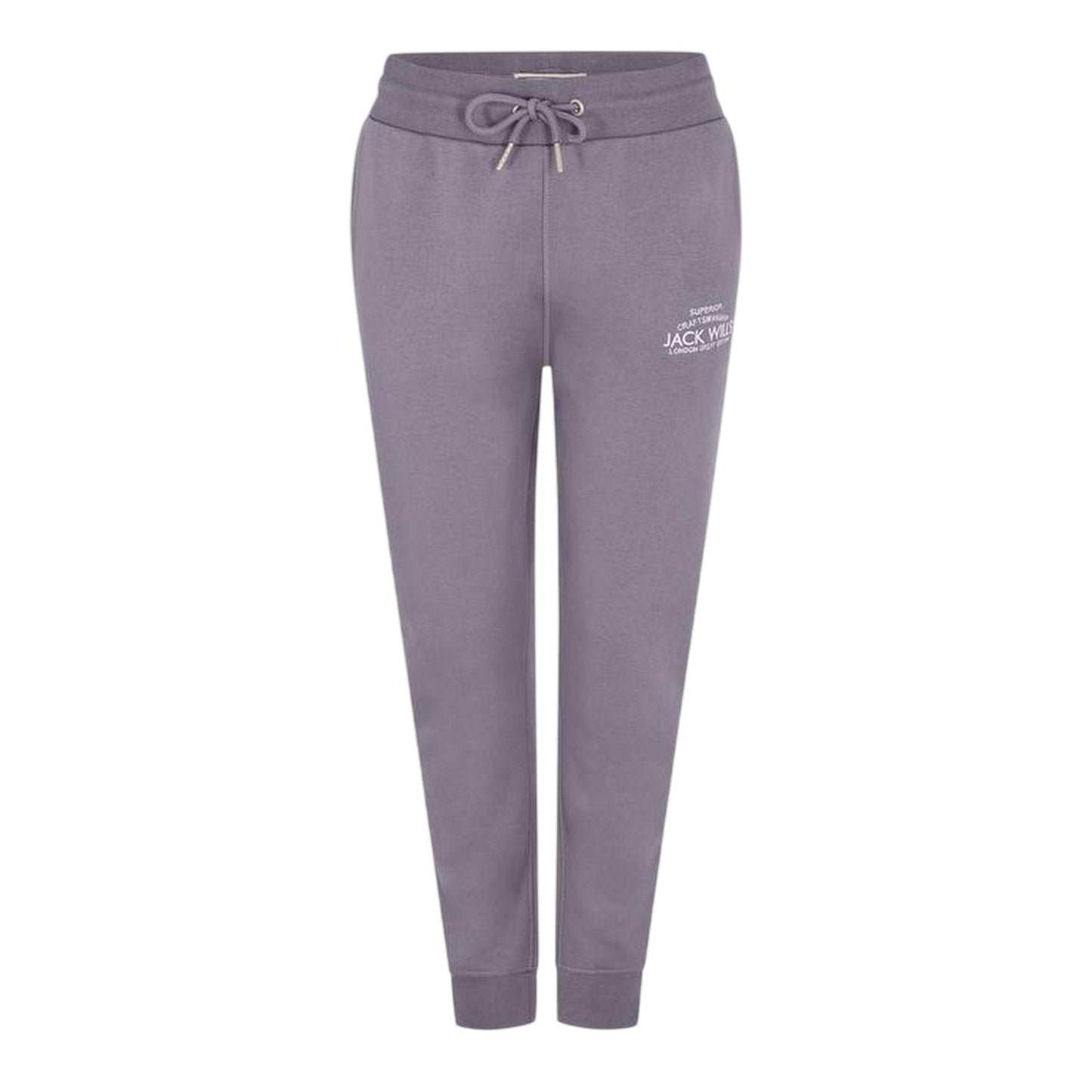 Dusky Blue - Front - Jack Wills Womens-Ladies Hunston Polycotton Joggers