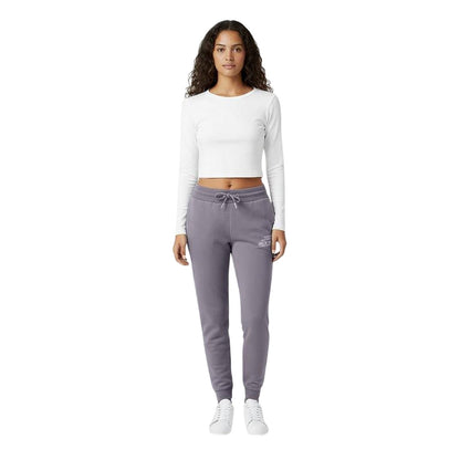 Dusky Blue - Side - Jack Wills Womens-Ladies Hunston Polycotton Joggers