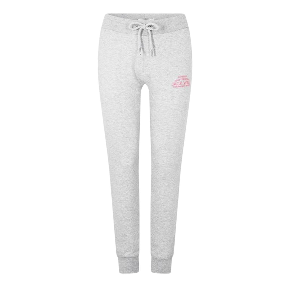 Light Heather - Front - Jack Wills Womens-Ladies Hunston Polycotton Joggers