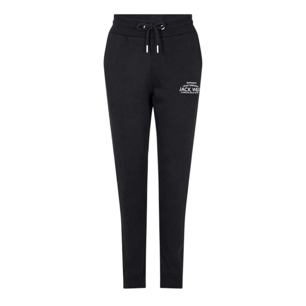 Black - Front - Jack Wills Womens-Ladies Hunston Polycotton Joggers