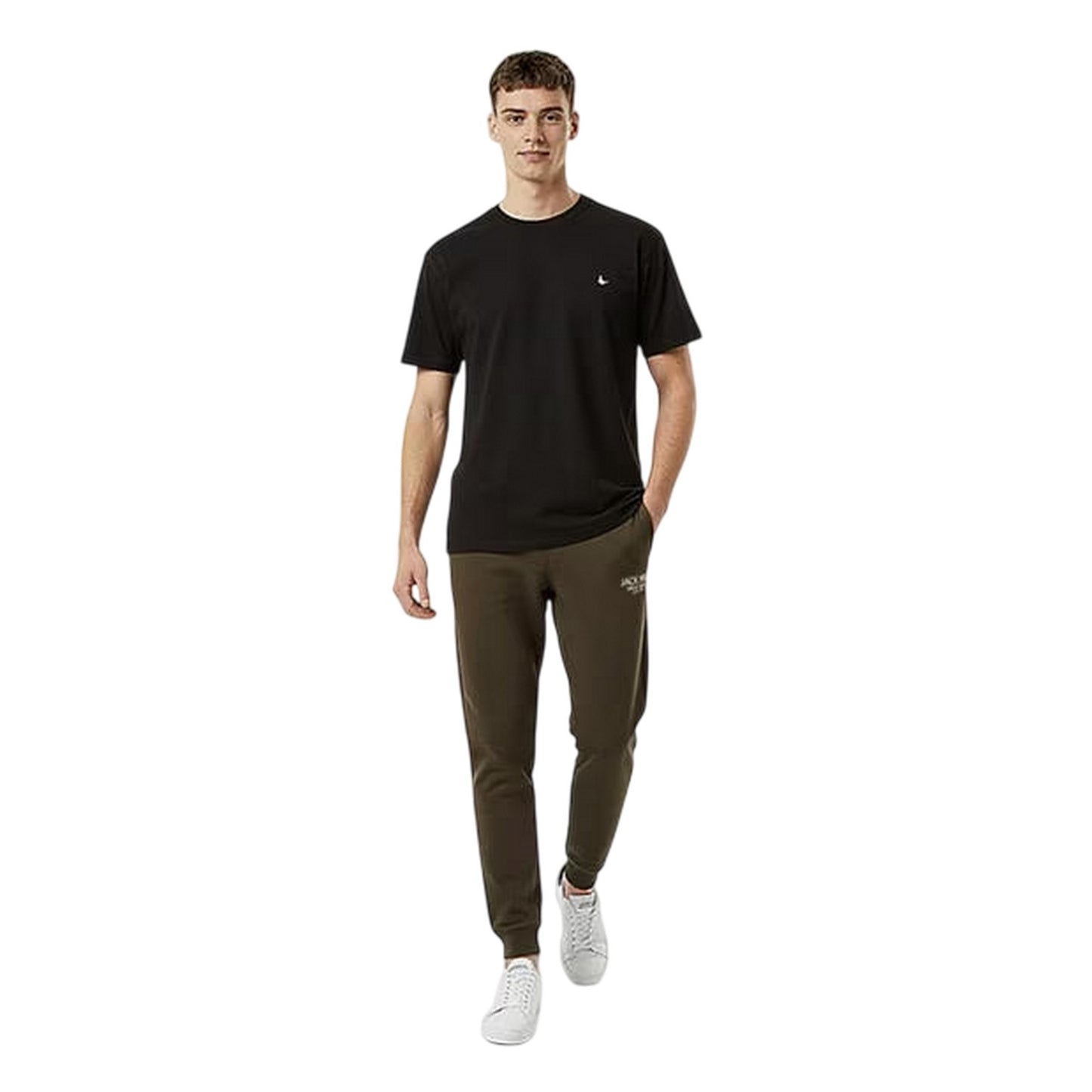 Leaf - Side - Jack Wills Mens Haydor Cotton Logo Joggers
