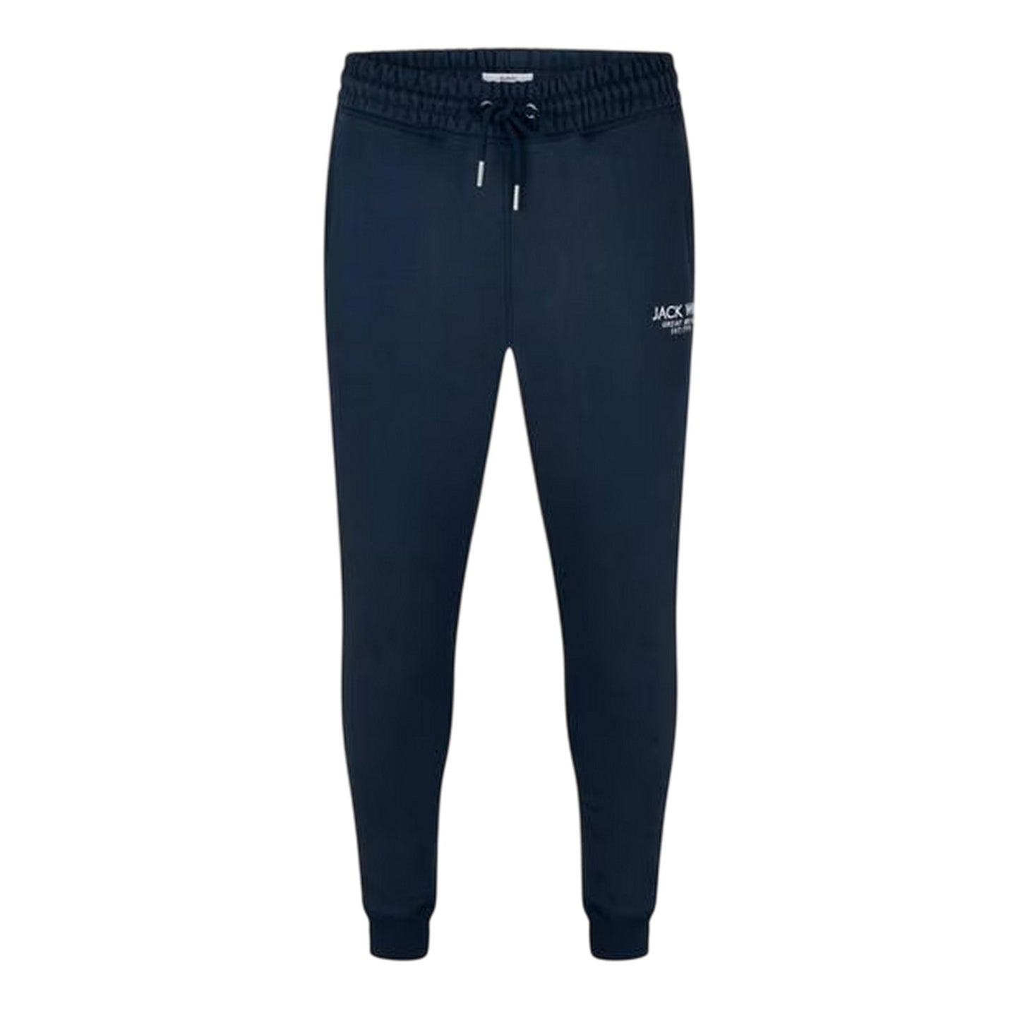 Navy - Front - Jack Wills Mens Haydor Cotton Logo Joggers