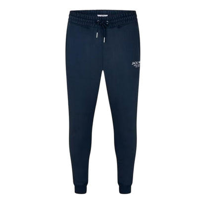 Navy - Front - Jack Wills Mens Haydor Cotton Logo Joggers
