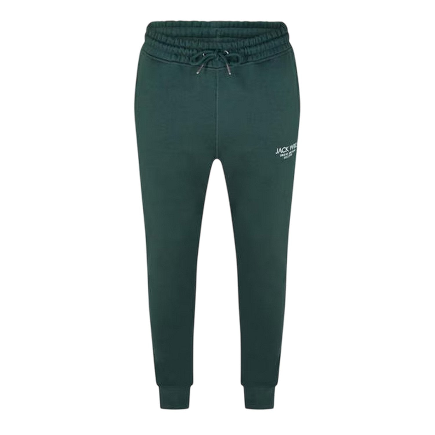 Pine - Front - Jack Wills Mens Haydor Cotton Logo Joggers