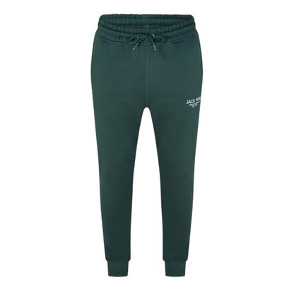 Pine - Front - Jack Wills Mens Haydor Cotton Logo Joggers